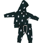 Snowman Hooded French Terry Set | Milk & Baby