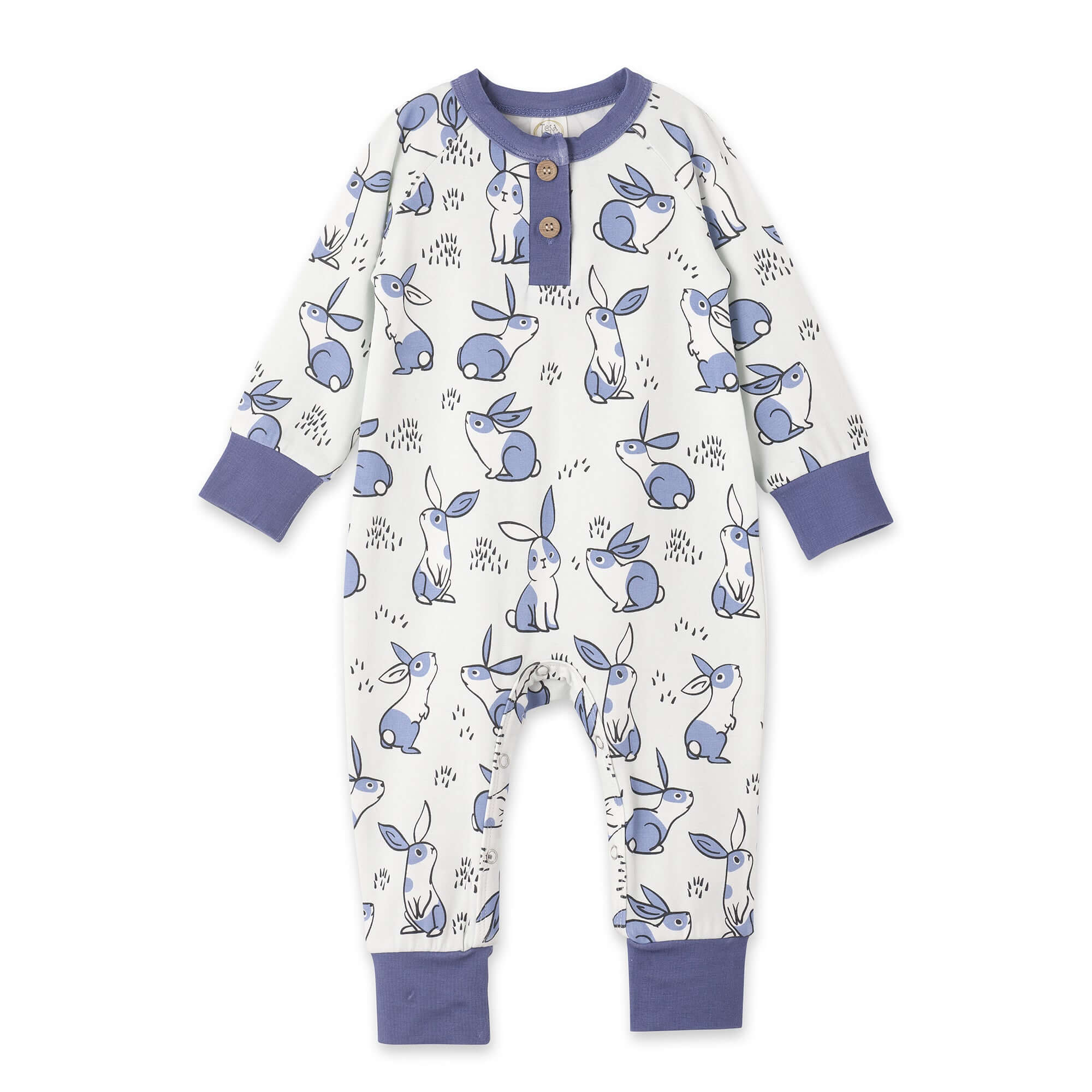 Thumper Easter Henley Romper | Milk & Baby