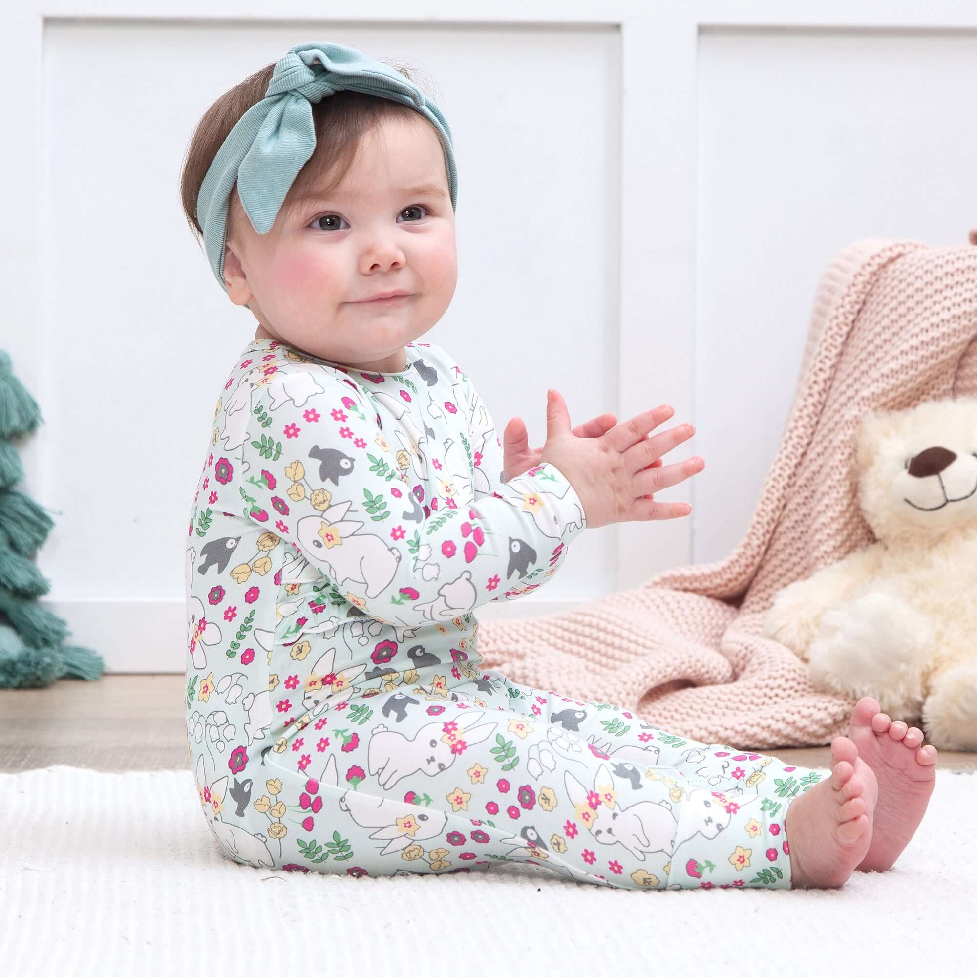 Cottontail Bamboo Romper | Milk & Baby
