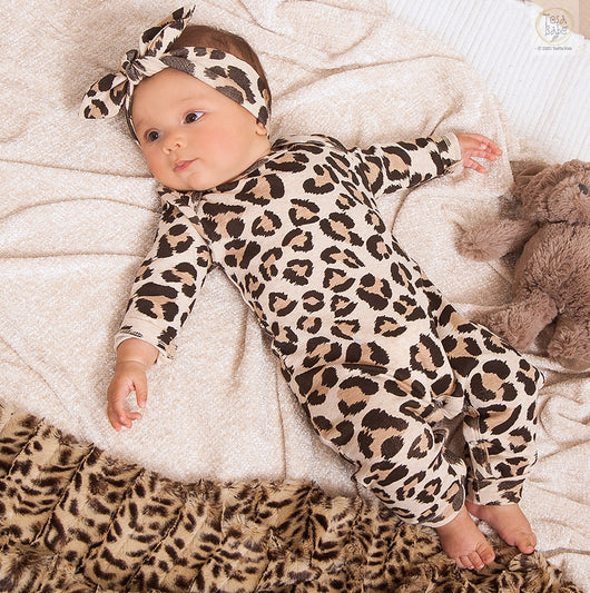 3-Pc Romper Gift Set | Leopard Milk & Baby