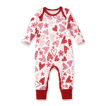Hearts Bamboo Romper | Milk & Baby