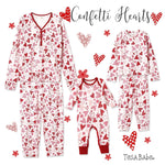 Hearts Women's Valentine Bamboo Pajama Set | Milk & Baby