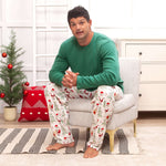 Christmas Santa | Bamboo Adult Pajama Pants | Milk & Baby