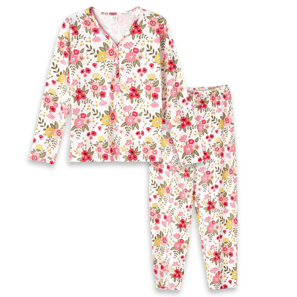 Floral Garden Women's Pajamas Set Milk & Baby