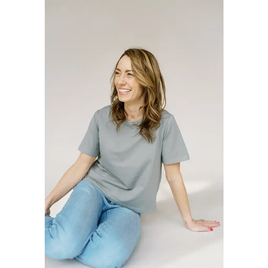 The Mom Crop in Moon Mist | Milk & Baby