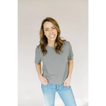The Mom Crop in Moon Mist | Milk & Baby