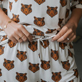 Forever French Baby Tigers Women's Bamboo Short Pajama Set | Milk & Baby