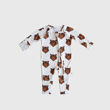 Forever French Baby Tigers Bamboo Zip Baby Pajamas | Milk & Baby