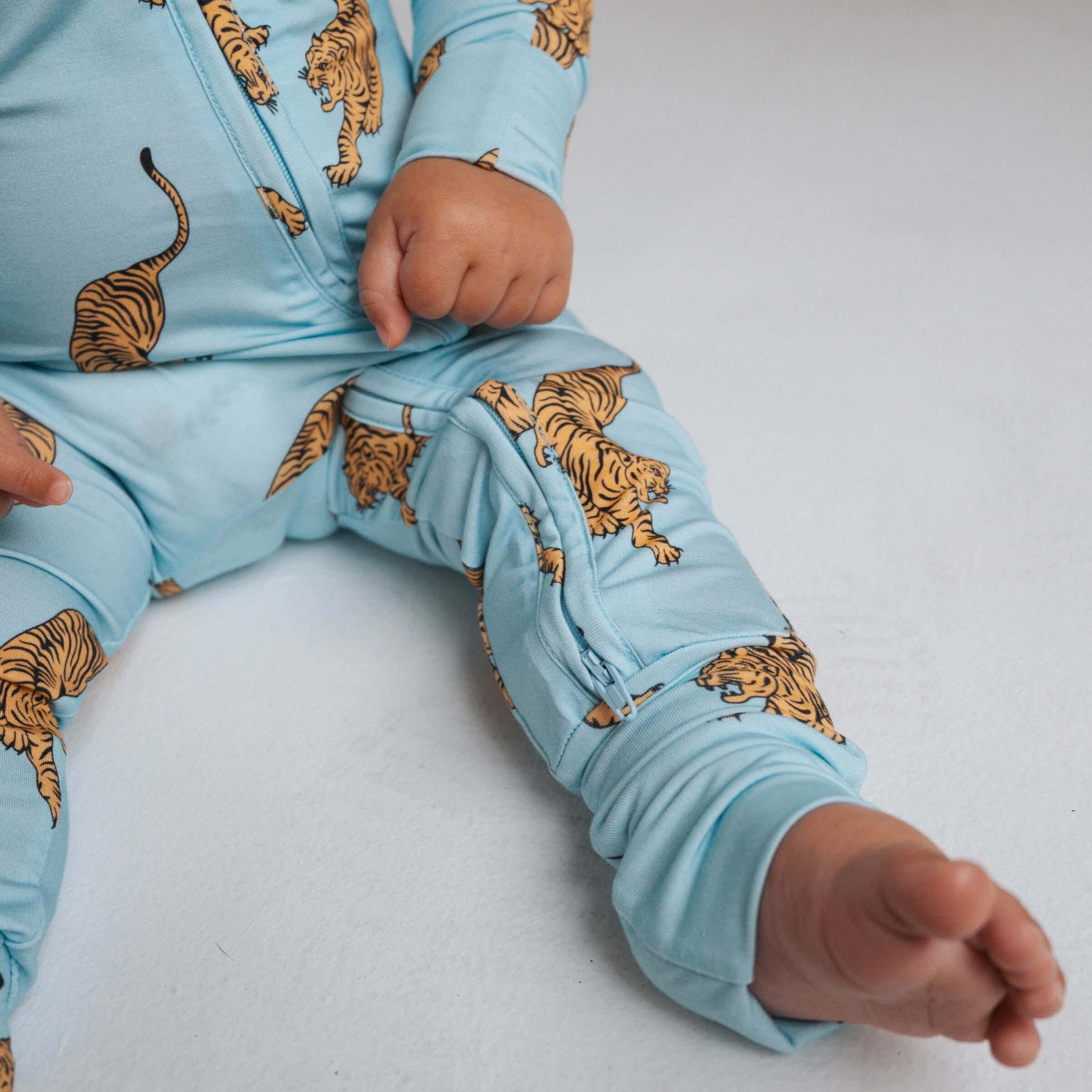 Tigers | Bamboo Zip Romper | Milk & Baby
