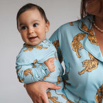 Tigers | Bamboo Zip Romper | Milk & Baby