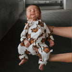 Forever French Baby Tigers Bamboo Zip Baby Pajamas | Milk & Baby