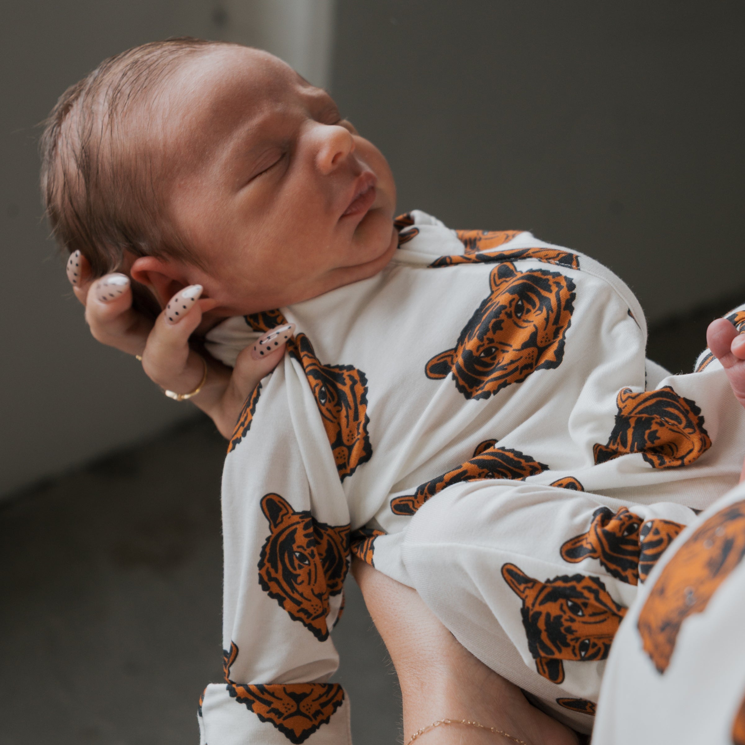 Forever French Baby Tigers Bamboo Zip Baby Pajamas | Milk & Baby