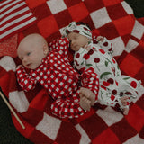 Cherry | Bamboo Zip Pajamas | Milk & Baby