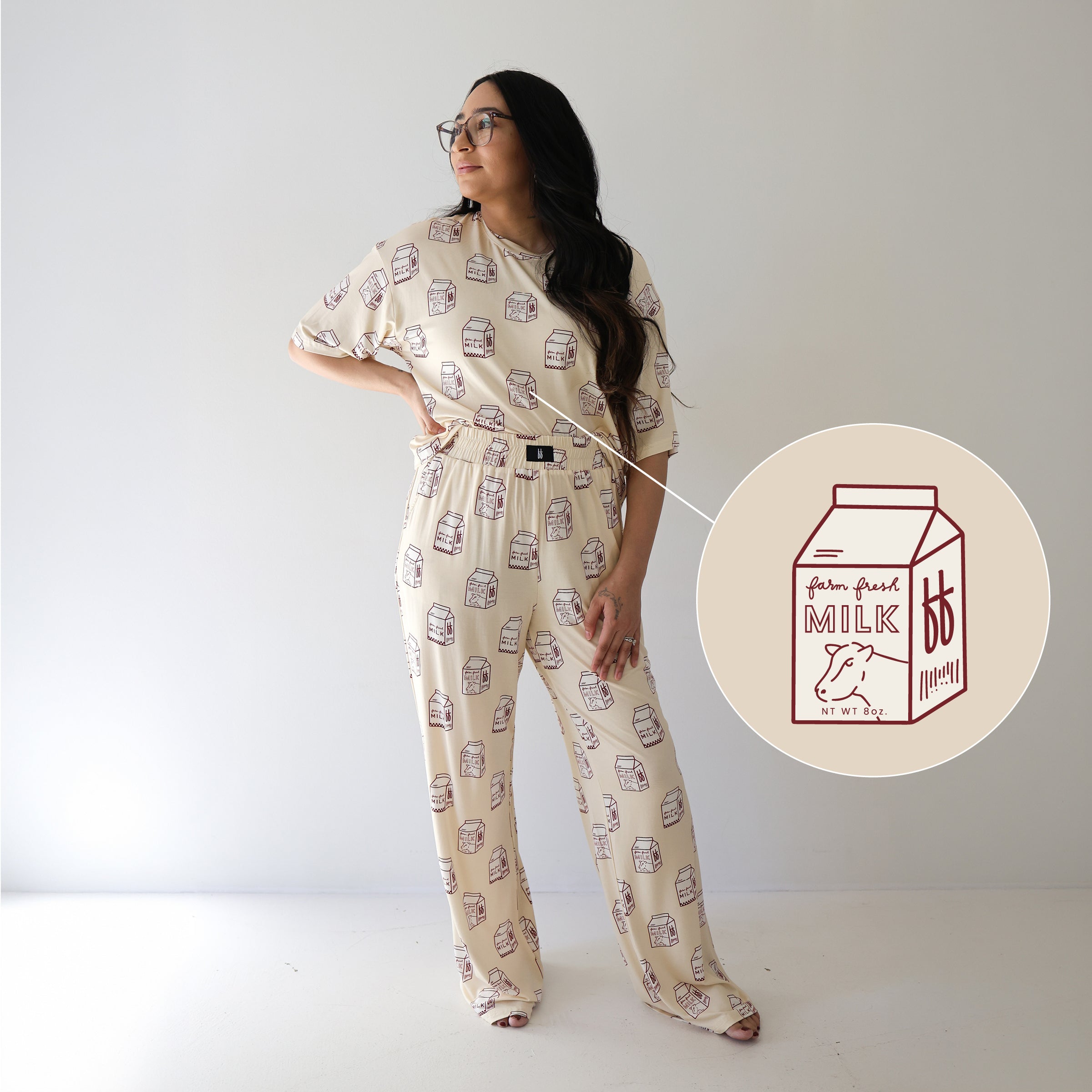 Milk | Women's Boxy Tee Lounge Set