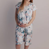 Watercolor Floral Labor & Delivery Gown - Milk & Baby 