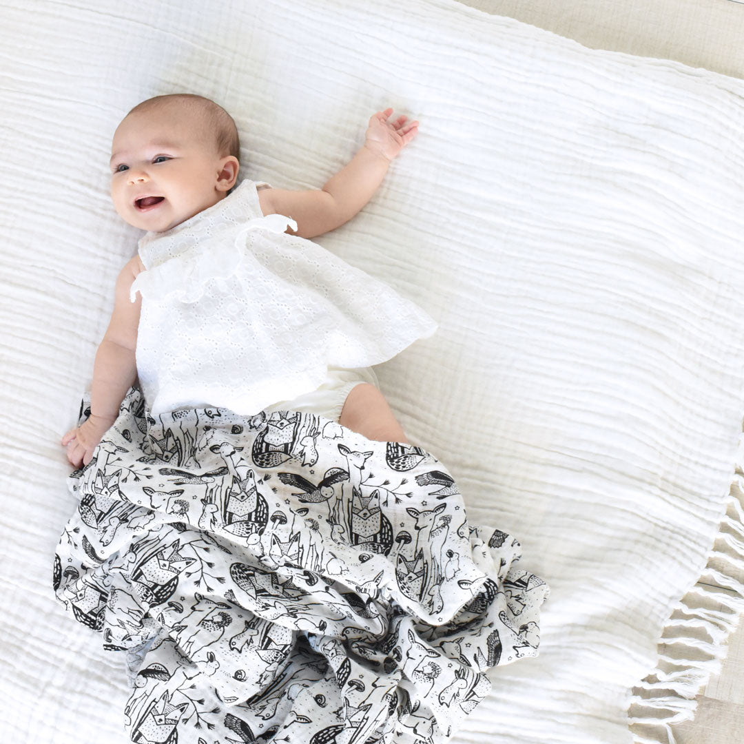 Forest | Organic Muslin Swaddle | Milk & Baby