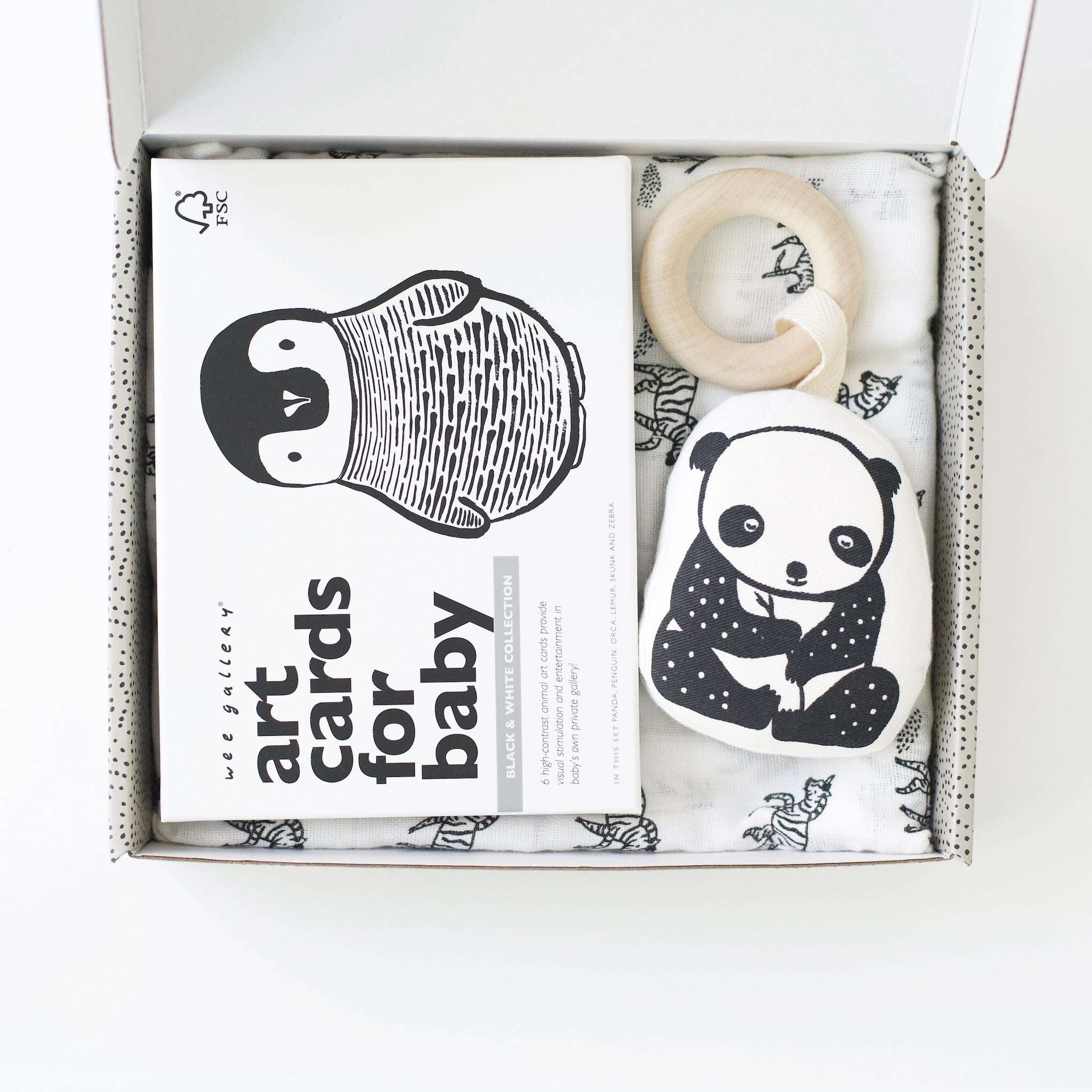 Newborn Baby Gift Set | Black + White Milk & Baby