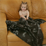 Western Double Sided Throw Blanket
