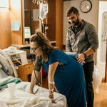 Blue Labor & Delivery Gown | Milk & Baby