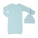 Whisper Blue Maternity & Nursing PJ & Baby Set | Milk & Baby