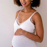 White Lace Nursing Camisole - Milk & Baby 