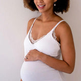 White Lace Nursing Camisole - Milk & Baby 