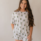 Cactus | Adult Women's Bamboo Short Set