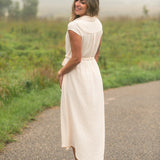 Willow Blush Pink Cotton Gauze Midi Dress