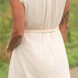 Willow Blush Pink Cotton Gauze Midi Dress