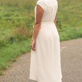 Willow Blush Pink Cotton Gauze Midi Dress