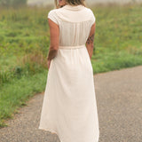 Willow Blush Pink Cotton Gauze Midi Dress