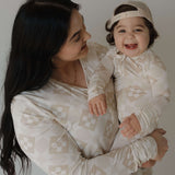Cottage Quilt | Women's Long Sleeve Bamboo Pajama | Milk & Baby