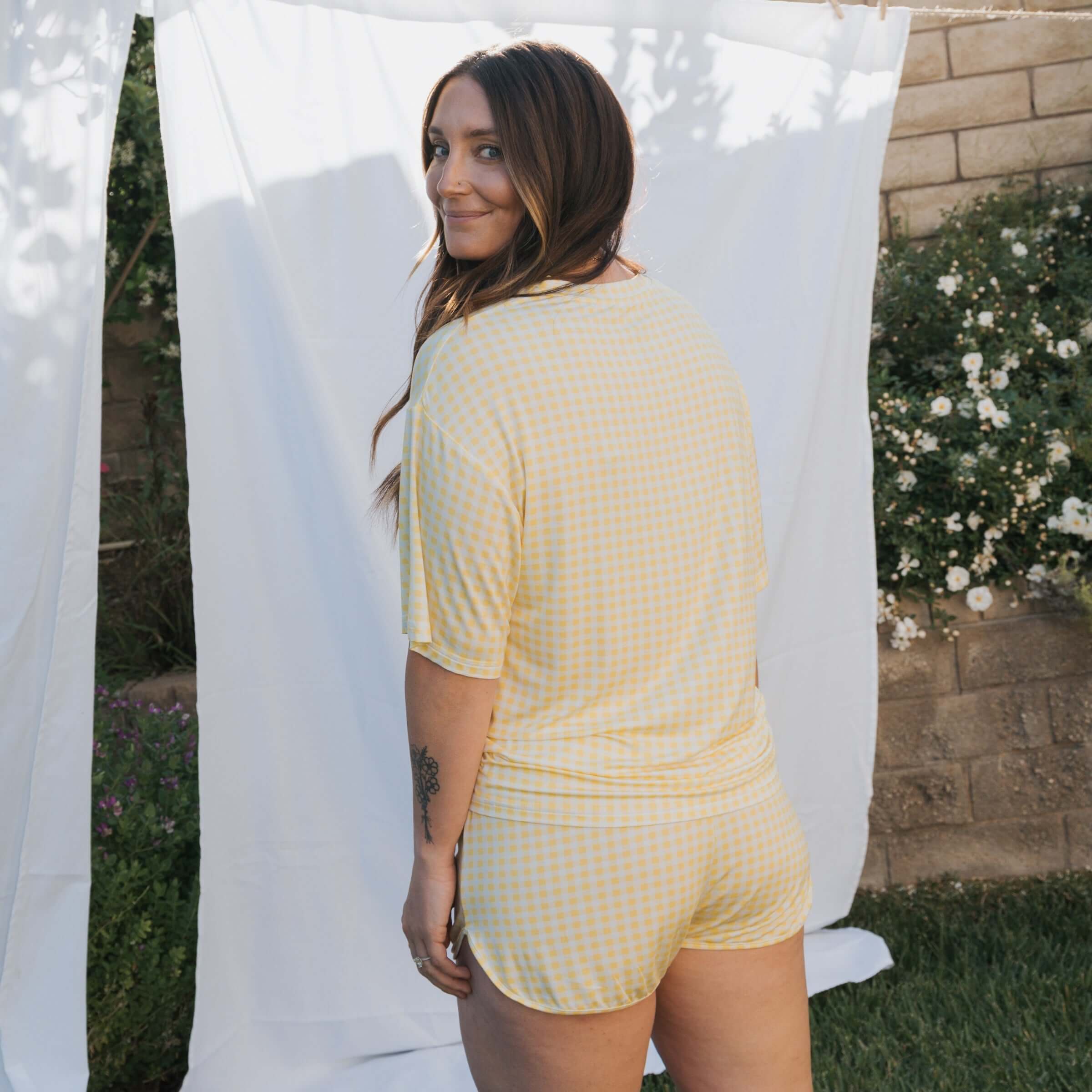 Citron | Women's Bamboo Short Set | Milk & Baby