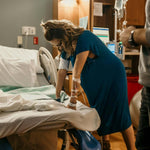 Blue Labor & Delivery Gown | Milk & Baby