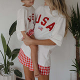 Scarlet Gingham | Women's Boxer Shorts | Milk & Baby