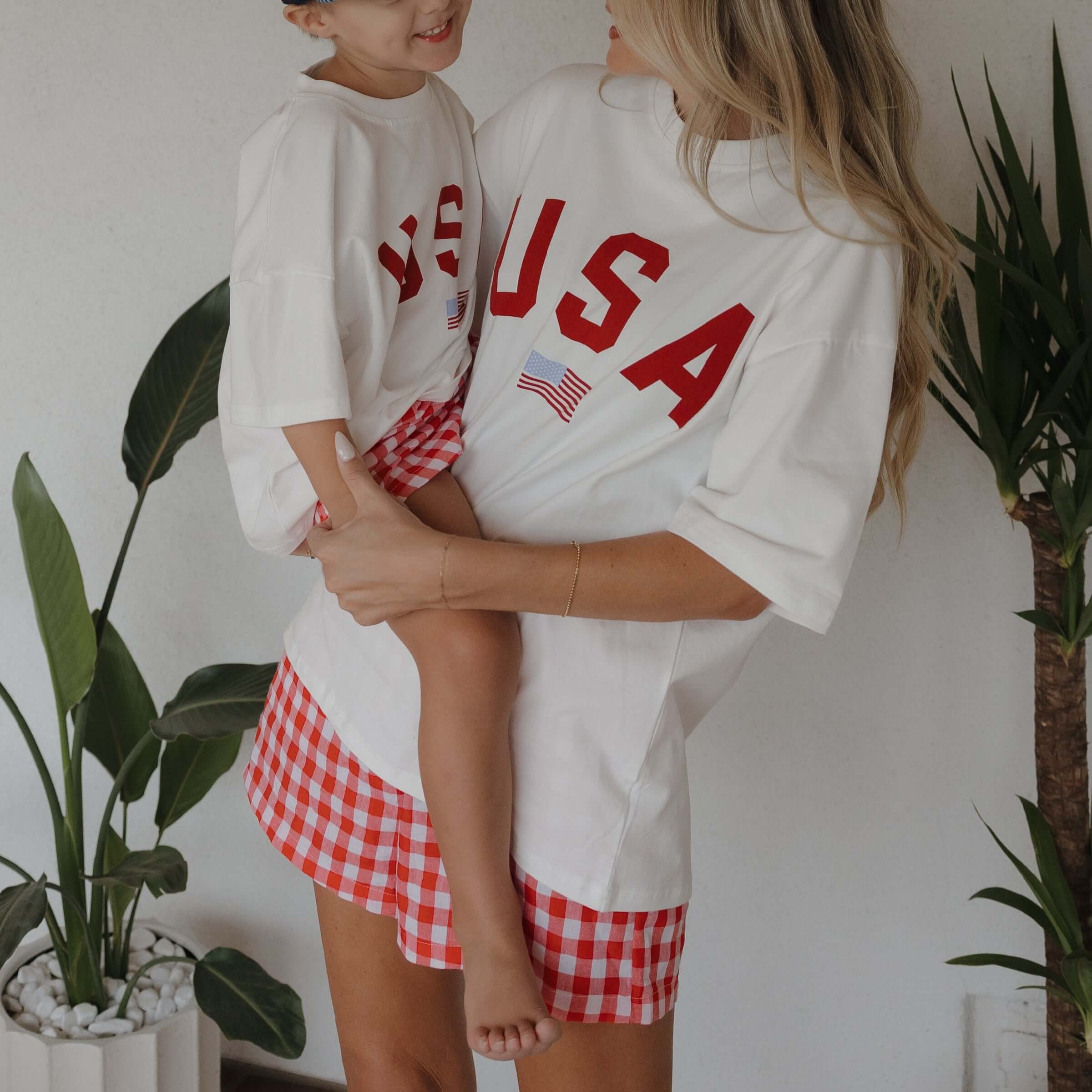Scarlet Gingham | Women's Boxer Shorts | Milk & Baby