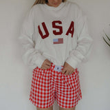 Scarlet Gingham | Women's Boxer Shorts | Milk & Baby