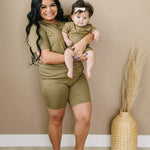Little Joy Co. Women's Bamboo Tee & Bike Shorts | Milk & Baby