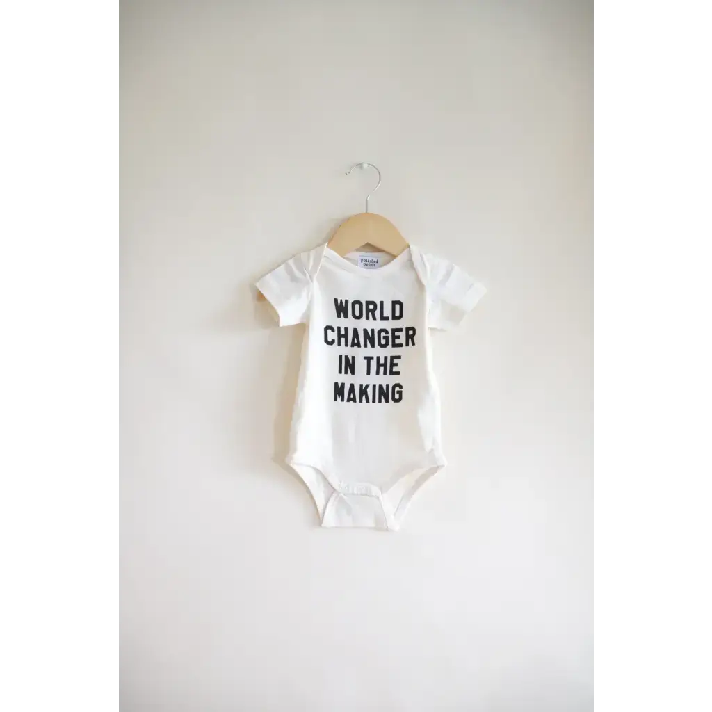 World Changer Organic Cotton baby Onesie | Milk & Baby