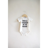 World Changer Organic Cotton baby Onesie | Milk & Baby