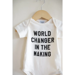 World Changer Organic Cotton baby Onesie | Milk & Baby