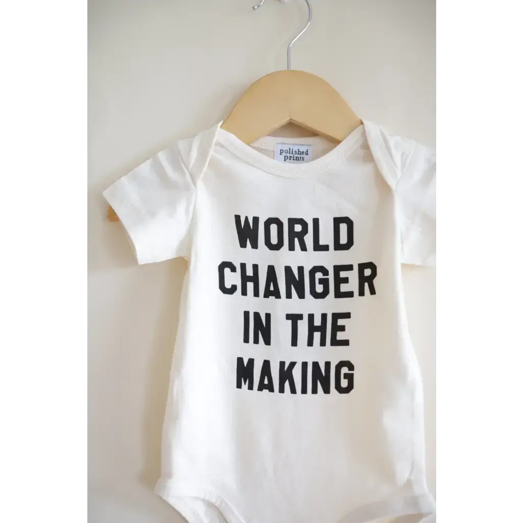 World Changer Organic Cotton baby Onesie | Milk & Baby