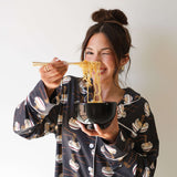 Ramen | Women's Bamboo Button Up Lounge Set | Milk & Baby