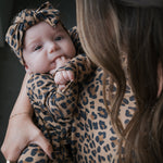 Forever French Baby Leopard Bamboo Zip Baby Pajamas | Milk & Baby