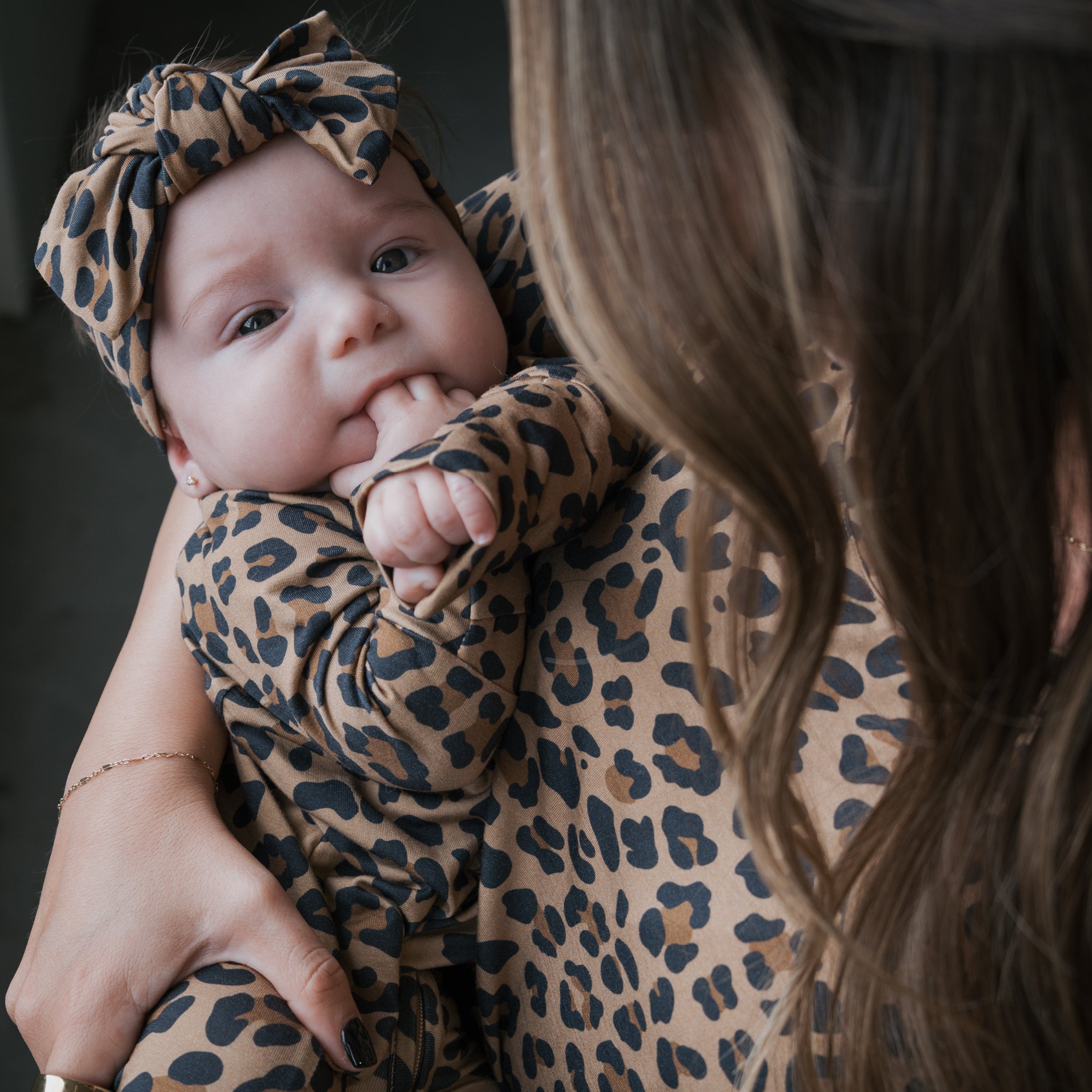 Forever French Baby Leopard Bamboo Zip Baby Pajamas | Milk & Baby
