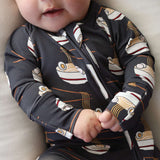 Ramen | Bamboo Zip Pajamas | Milk & Baby