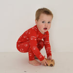 Fire Truck | Bamboo Zip Pajamas | Milk & Baby