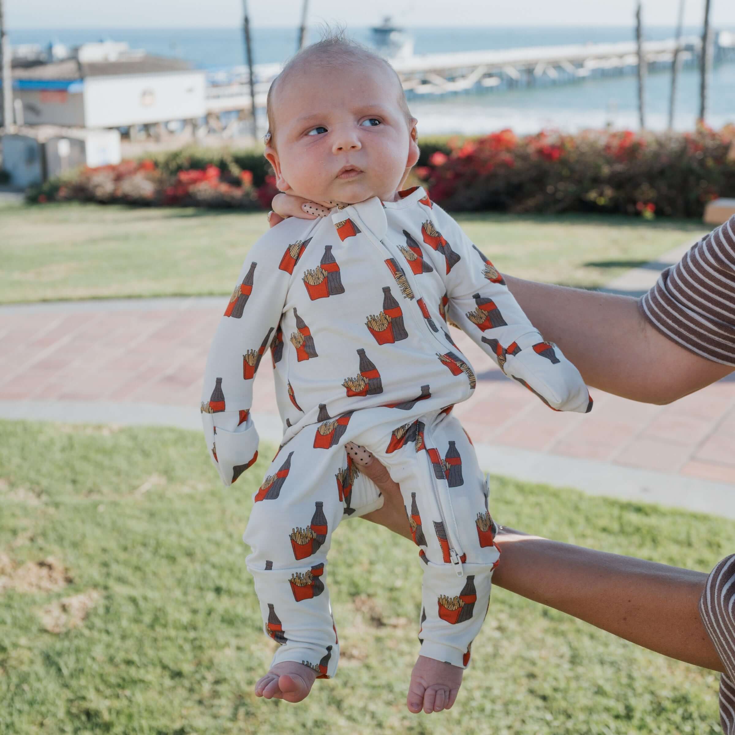 Fries & Cola | Bamboo Zip Pajamas | Milk & Baby