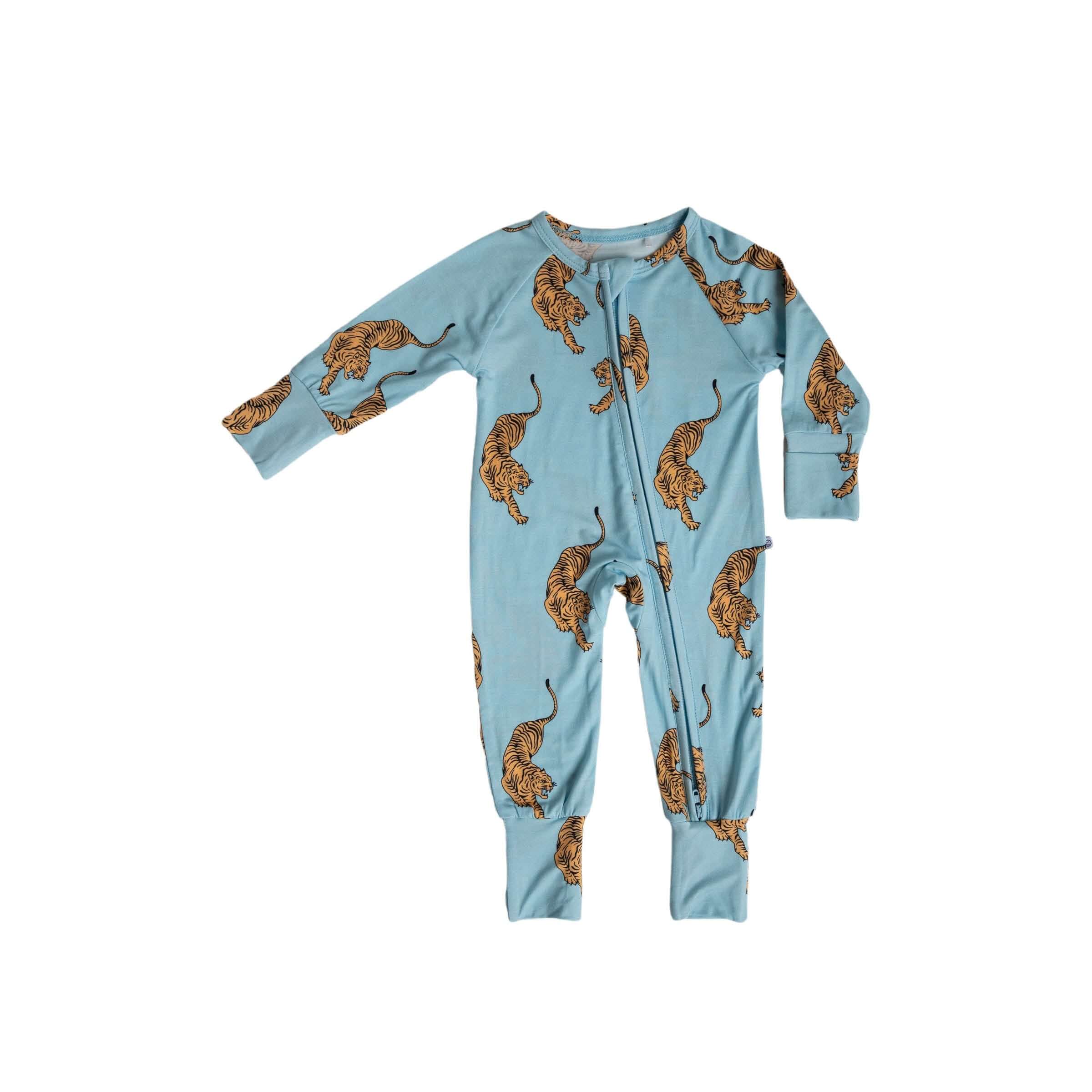Tigers | Bamboo Zip Romper | Milk & Baby
