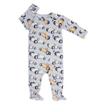 Vintage Racecars Baby Zipper Footie | Milk & Baby